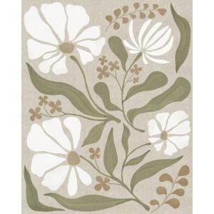 Toile imprimée encadrée Esmee vert Kaki