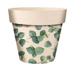 STC Cache Pot Bambou Motif eucalyptus 6 cm