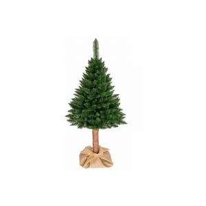 Viking Choice - Sapin de Noël artificiel 220 cm - sapin avec tronc en bois - Vert