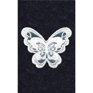 Transfert thermocollant dentelle papillon n°1 8x8 cm - ki-sign