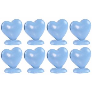 Ruedelafete Boîte de 8 Porte-cartes Coeur en résine 5cm, Ciel