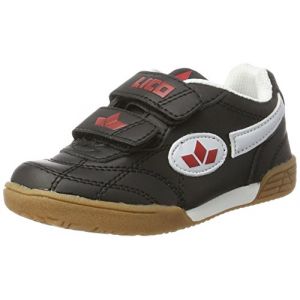 Lico Bernie V, Chaussures Multisport Indoor mixte enfant, Bleu (Schwarz/Weiss/Rot Schwarz/Weiss/Rot), 34 EU