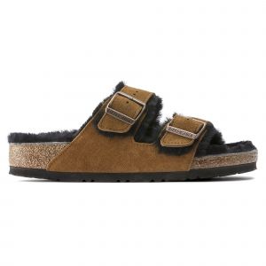 Birkenstock Claquettes cuir/fourrure Arizona Shearling