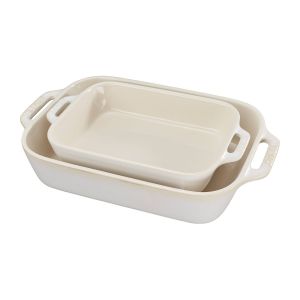 Staub Plats à four 2 Pièces Ivory white