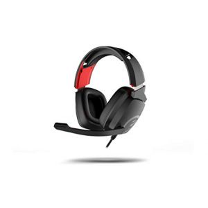 Ozone Casques Gaming Ekho X40 - Casque avec Microphone - Compatible PS4, PC, Xbox, Switch - Haut-parleurs 50 mm, Bandeau réglable, contrôleur, Micro Pliable, Ergonomique, Noir