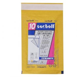 BLASETTI - Enveloppes Postales Matelassées SACBOLL A - Autocollantes 10 Pièces de 13x20 cm. Enveloppes Matelassées pour Expédition - Sachets à Bulles Idéaux pour Expédier et Protéger des Objets