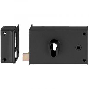 Heracles Coffre monopoint en applique pour cylindre européen horizontal fouillot pêne +5 mm gauche bichrome