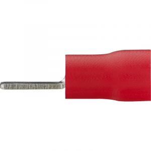 Debflex Connecteur electrique | Adaptateur prise | Prise Plate | Raccord electrique | Fiche electrique | Sachet De 10 Clips Male Pre|Isole Rouge Dim 2,8X0,8mm | | 711050
