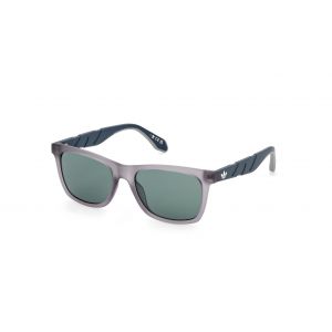 Adidas Unisex OR0101 20N Lunettes de soleil Inject&eacute; Gris Vert Carr&eacute; Normale