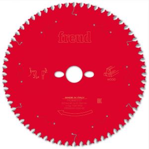Lame pour scie circulaire portative FREUD Ø254 2,6/1,8 AL30 Z60 BA 10° -