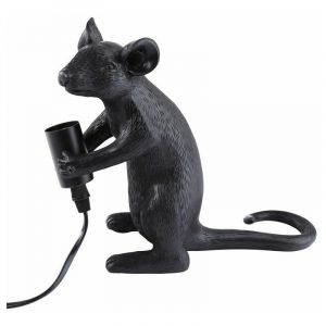 Image de Barcelona led Lampe de table souris en résine 'MOUSE' | Noir