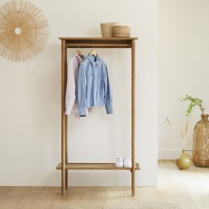 Bois Dessus Bois Dessous Portant à vêtements en bois de teck 85 cm