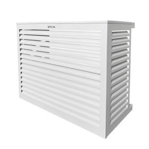 Decoclim Habillage groupe extérieur cache-clim Aluminium Blanc Taille L