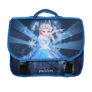 Bagtrotter - La Reine des Neiges - Frozen - Disney - Cartable 38cm - Bleu Marine - 2 Compartiments - 1 Poche Sous Rabat -...