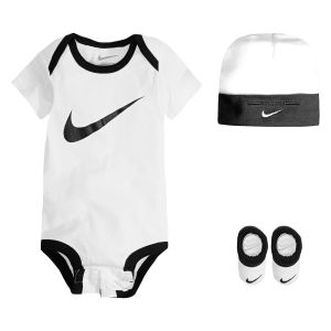 Nike Ensemble body bonnet chaussons 0 - 6 mois Blanc - Taille 0/6 mois