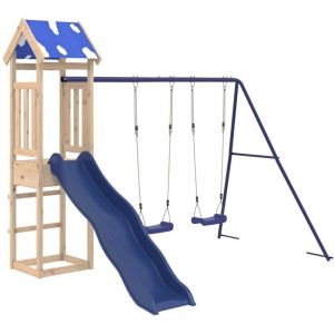 VidaXL Aire De Jeux D'extérieur Bois De Pin Massif
