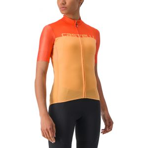 Castelli Maillot manches courtes femme velocissima orange