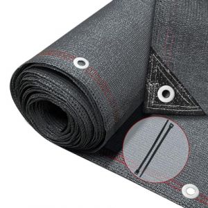 Vounot Brise Vue Occultant en HDPE Renforcé 230g/m2 avec Attaches et Clips de Fixation Protection Rayons UV Résistant aux Déchirures et au Vent Protection pour Jardin Balcon 1x10m Anthracite