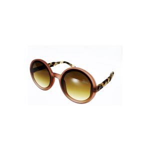 Okkia Monica Lunettes de Soleil, Multicolore-Rose (Pink Havana), Taille Unique Femme