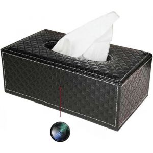 Yonis Camera Espion Full HD 1080p Boîte À Mouchoir Vision Nocturne WiFi Surveillance Maison + SD 32Go