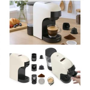 Livoo Cafeti&egrave;re Expresso Multi-Capsules 4 En 1 - 20 Bars 1400w Ideal Pour Un Cafe Serre/Long Chocolat - Capuccino