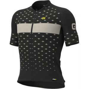 Al&eacute; Cycling Al&eacute; PRR Stars Jersey SS21 - Black-Dove Grey - M, Black-Dove Grey