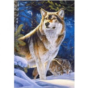 Image de Otto Office Puzzle Adulte Famille De Loup Dans La Foret En Hiver - 1000 Pieces - Collection Paysage Animaux Sauvages