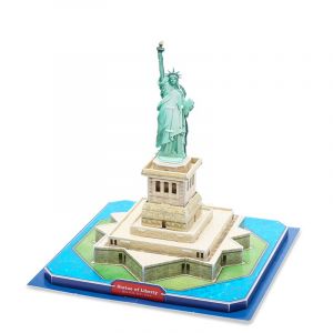 Dam Puzzle 3d de la statua della libert&agrave; a new york. Comprend 32 pi&egrave;ces.
