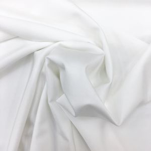 Craftine Tissu Lycra brillant Blanc