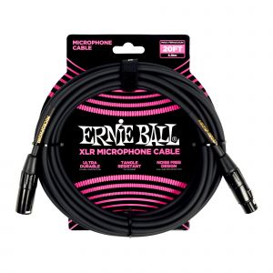 Ernie Ball 6388 - C&acirc;ble microphone XLR/XLR noir - 6m