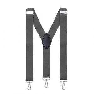 Bretelles Masada - MA-HT012-az1 - Bretelles pour hommes Mousqueton robustes 3,5 cm de large jusqu'a 195 cm de hauteur