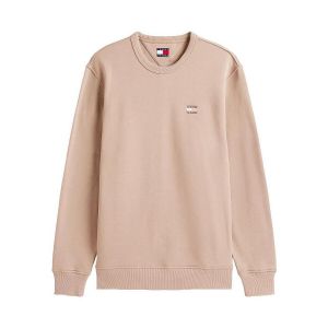 Tommy Hilfiger Sweat-shirt Tommy Jeans Regular Badge marron clair - S