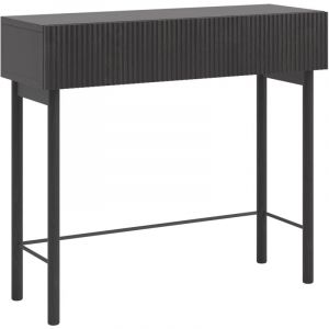 Selsey NOLIE - Table console avec tiroir - debout - 90 cm - couleur du bois de frêne Portland