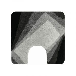 Spirella Tapis de bain KALI Acrylique 55x55cm Noir & Gris