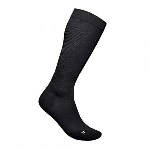 Bauerfeind Run Ultralight Socks Chaussettes de Compression de Sport Men's, Noir, M, 44-46