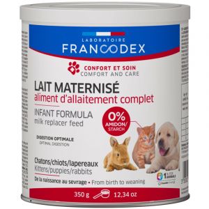 Francodex Lait maternisé complet 350 g pour chiot, chaton, lapereau