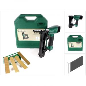 Prebena 2P-J/ES 40 COMBI Cloueur pneumatique 5 à 7 Bar + Coffret de transport + 5000x Clous à tête bombée Brads 30mm J