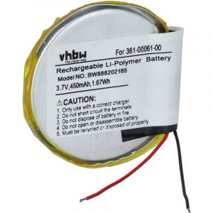 Vhbw Batterie compatible avec Garmin Fenix 1, 2 smartwatch montre connect&eacute;e bracelet fitness (450mAh, 3,7V, Li-ion)