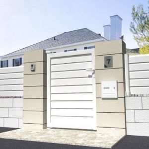 Intersun Portillon brise-vue (Blanc - L 1000 x H 1407 mm)