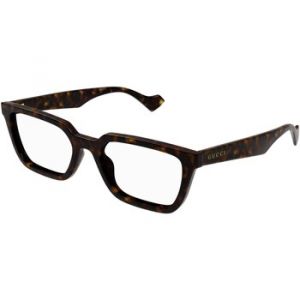 Gucci Homme GG1539O 002 Cadres Vista Injecté Havane Transparent Carré