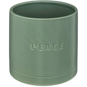 1001kdo - Pot en ceramique dolomite 14 cm Vert