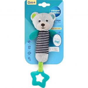Canpol babies Oso Sonajero + Anillo Dentición 1ud
