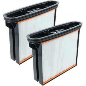 Vhbw 2x filtre pliss&eacute; plat H11 compatible avec Starmix IS ARD-1250, ARD-1225 aspirateur sec/humide, aspirateur industriel - &Eacute;l&eacute;ment filtrant