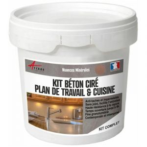 Arcane industries KIT BETON CIRE CUISINE ET PLAN DE TRAVAIL - Marang - Vert Clair - kit 10 m&sup2; (2 couches)