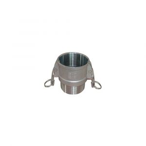 Multitanks Raccord Camlock femelle - embout fileté male en aluminium - Type B - Ø A: 4''____Ø B: 4''