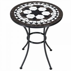 Deuba Table jardin mosa&iuml;que - Design ROMA - 60 cm