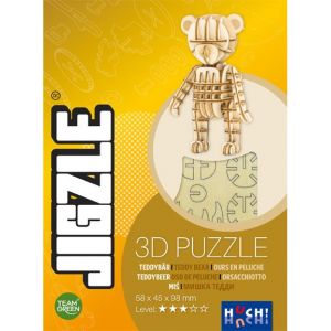 Atalia HUCH!- Jigzle Ours en Peluche Team Green Puzzle 3D, 4260071882257