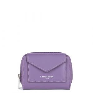 Lancaster Portefeuille Dos à Dos Zippé Maya 117-03 Mauve Foncé