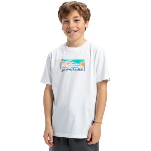 Quiksilver Ev Gradient Box - T-shirt à manches courtes pour Garçon 8-16 Blanc - Taille 8