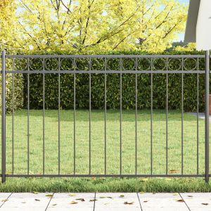 VidaXL Clôture Gris 1,7x0,8 M En Acier